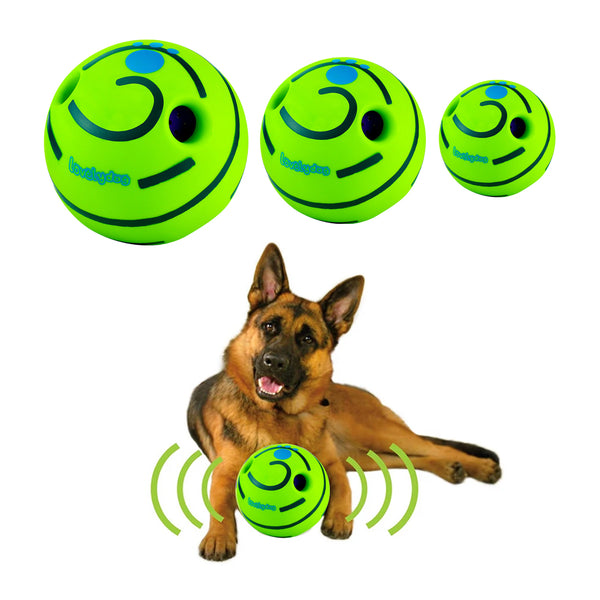 Wobble Giggle Dog Ball Pet Dog Interactive Toy Ball Squeaky Dog Toys Ball