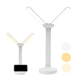 Foldable Double-Head LED Desk Light Eye-Caring Touch Control Reading Lamp