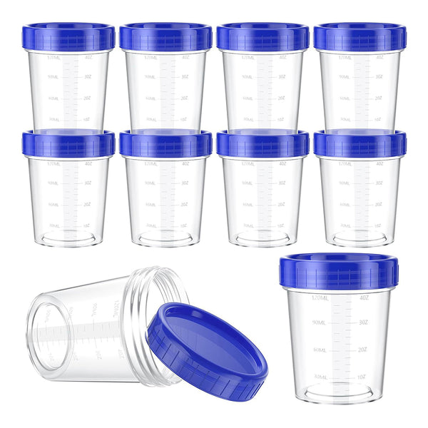 Set of 10Pcs Measuring Cup 120ML Leakproof to Go Small Condiment Containers Dip Sauce Containers