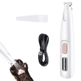 Electric Pet Trimmer Multifunctional Pet Hair Clippers with LED Light Pet Grooming Tools