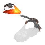 3D Printed Fire Dragon Lamp USB Rechargeable Night Light Home Decor