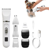 Cordless Electric Pet Grooming Kit Clipper Rechargeable Dog Cat Hair Clipper