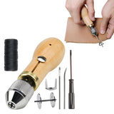 6Pcs Set Sewing Awl Kit Portable Handheld Handheld Sewing Repair Awl Needles DIY Craft