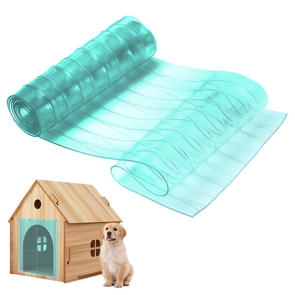 Dog Door Replacement Flap Clear Plastic PVC Strip for DIY Pet House Entry Door