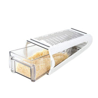 Double Sided Cheese Grater with Container Cheese Shredder Hand Vegetable Lemon Zester