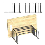 2Pcs Cutting Board Organizer Cutting Board Holder Rack for Kitchen Cabinet Countertop