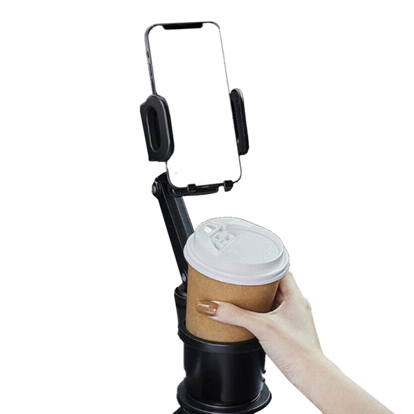 2-in-1 Rotating Car Mobile Phone Holder Universal Drink Holder