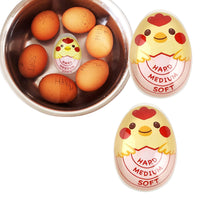 Set of 2Pcs Resin Egg Timer Soft Medium Hard Boiled Egg Timer Color Changing When Done