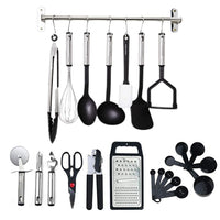 23 Pieces Set Cooking Utensil Stainless Steel Kitchen Gadget Tools