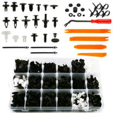 435Pcs Set Car Retainer Clips Plastic Fasteners Kit Auto Body Trim Panel Clips Push Pin Rivets Set