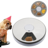 Automatic Pet Feeder 6 Meal Timed Pet Feeder for Cats Small Dogs