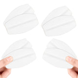 4 Pairs of Silicone Under Bra Strap Pads Cushions Holder Non-slip Soft Shoulder Pads White