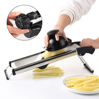 Stainless Steel Adjustable Mandoline Food Slicer Potato Carrot Onion Slicer with Cut-Resistant Gloves