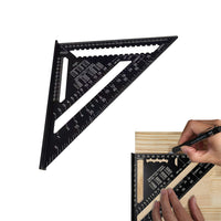 Triangle Ruler Aluminum Alloy Square Protractor Measurement Ruler Tool for Engineer Carpenter