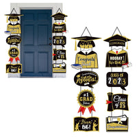 Graduation Party Decorative Door Hangings Congrats Class Banner of 2023 Backdrop