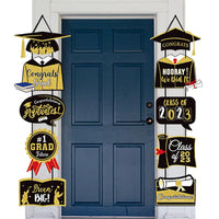 Graduation Party Decorative Door Hangings Congrats Class Banner of 2023 Backdrop