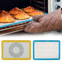 2Pcs Silicone Baking Mat Baking Liner for Macaroons Pizza Cake and Bread Making