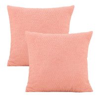 2Pcs Pillow Covers Cushion Protectors Decorative Pillow Cases Pink