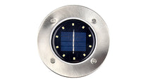 4/8/12/24 Pcs YellowLight LED Solar Lights Ground Floor Decking Patio Outdoor Garden Path Disk Lamp