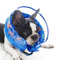 Soft Inflatable Pet Dog Cone Collar Anti Licking Scratching Blue