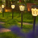 6-Pack Waterproof Solar Garden Lights Outdoor Pathway Decorative Lights Warm White