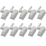 10 Pcs LED Hinge Sensor Light Warm white