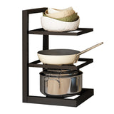 3-Tier Kitchen Pot Frying Pan Storage Rack Organizer Cookware Shelf Holder