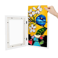 Kids Art Frames Wooden Artwork Display Frame White