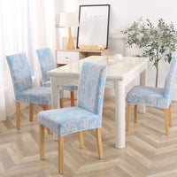 4pcs Stretch Chair Cover Washable Chair Slipcovers -Style 5