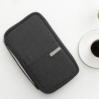 Multifunctional Travel Passport Bag-Black