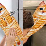 Cat Funny Hanging Hand Towels for Bathroom Kitchen Gifts for Cat Lovers-Style 1