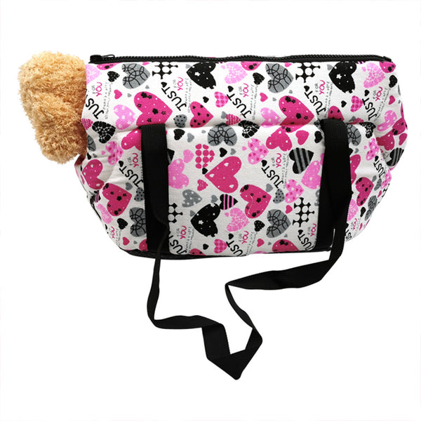 Pet Carrier Bag Pet Dog Cat Carrier L Size-Pink