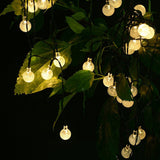 Solar Globe String Lights Outdoor Garden Decor