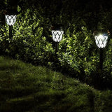 6-Pack Waterproof Solar Garden Lights Outdoor Pathway Decorative Lights White