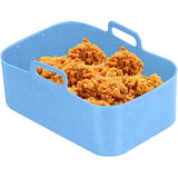 Rectangle Air Fryer Silicone Pot for Ninja DZ201 Blue