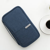 Multifunctional Travel Passport Bag-Navy