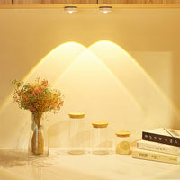 2X Sunset Projection Lights Under Cabinet Kitchen COB Lamps-Warm Light