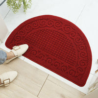 Home Kitchen Doormat Stairs Floor Mat Washable 48x78CM-Dark Red