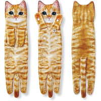 Cat Funny Hanging Hand Towels for Bathroom Kitchen Gifts for Cat Lovers-Style 1