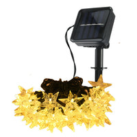 12m 100LED Solar Star String Lights Outdoor Festoon Party Garden Decor