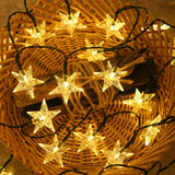 12m 100LED Solar Star String Lights Outdoor Festoon Party Garden Decor