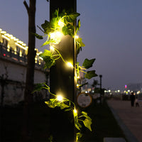 5 Meter 50LED Artificial Ivy Leaves Light Battery-powered String Light Style 3