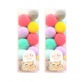 2 Sets Pet Elastic Plush Toy Balls