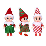 3 Pcs Christmas Elf Doll Ornament Xmas Baby Elf Doll Christmas Decoration