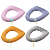 4PCS Winter Warm Bathroom Stretchable Closestool Toilet Seat Cover Pads