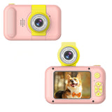 Kids Digital Camera 1080P Selfie Camera Toy with Flip Lens Kids Gift-Pink