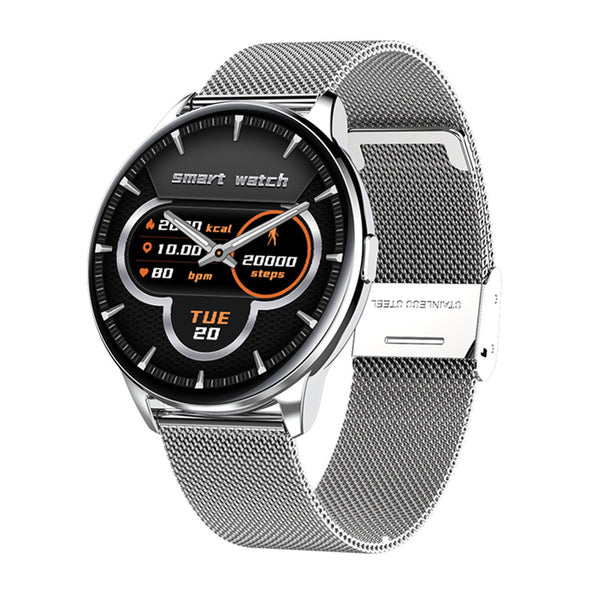 Smart Watch with Heart Rate Blood Oxygen Monitoring Tracker Silver