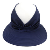 Set of 2Pack Visor Sun Hat Summer Beach Women Cap Elastic Hollow Top Hat Navy and Pink