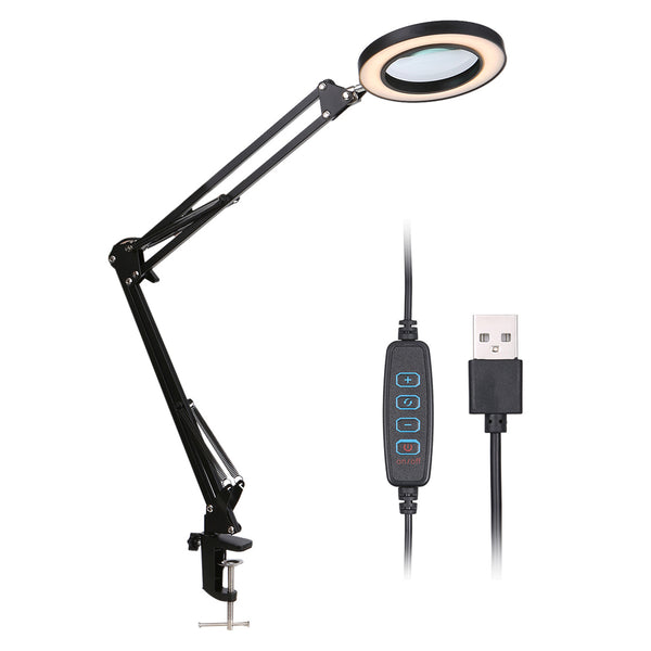 Lamp with Clamp 3 Color Modes for Work Craft Reading