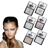 6 Sheets Eye Body Face Gems Jewels Rhinestone Stickers